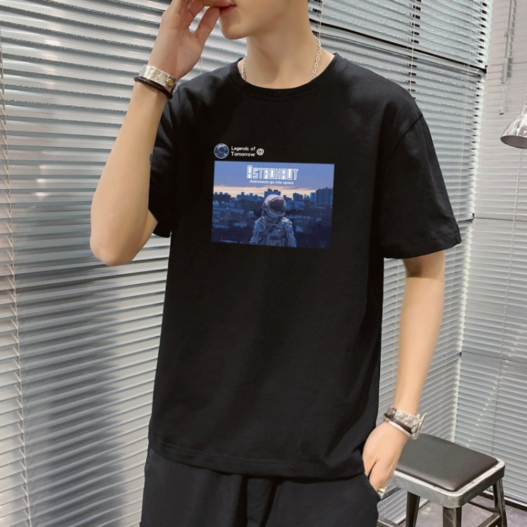 Men Print All-match Short-sleeved T-shirt