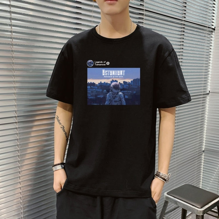 Men Print All-match Short-sleeved T-shirt