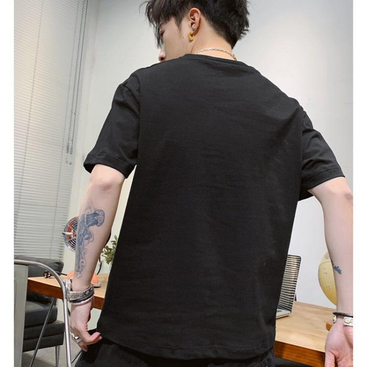 Men Print All-match Short-sleeved T-shirt