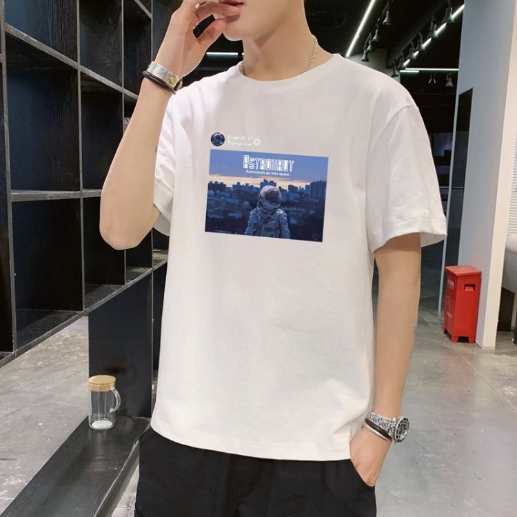 Men Print All-match Short-sleeved T-shirt