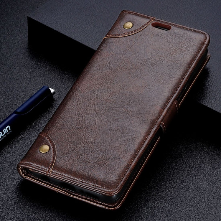 Copper Buckle Nappa Texture Horizontal Flip Leather Case for Motorola MOTO P40, with Holder & Card Slots & Wallet