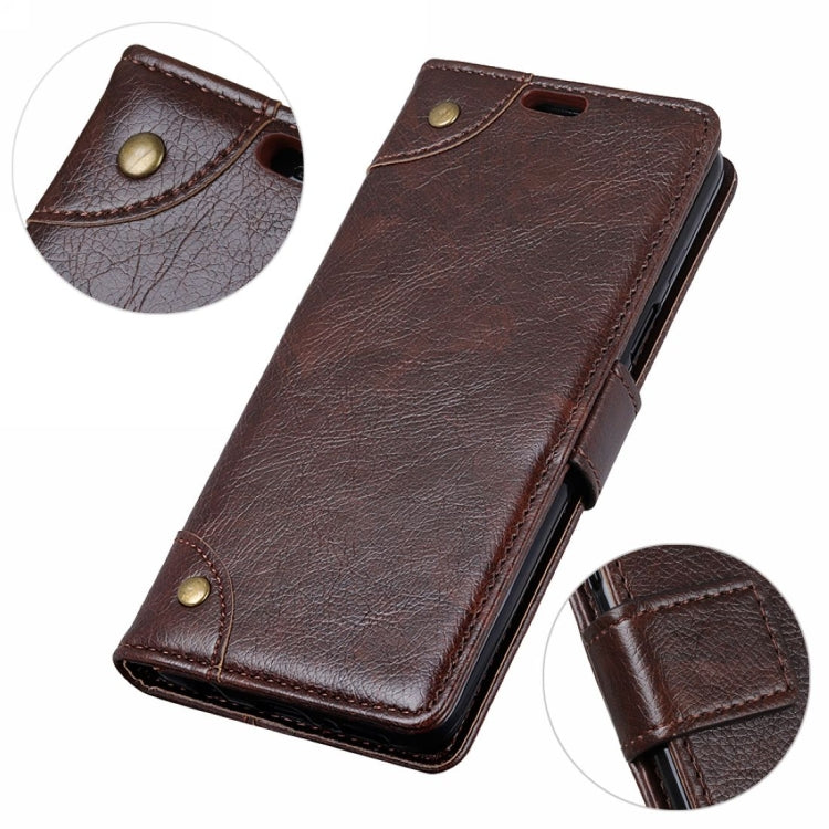 Copper Buckle Nappa Texture Horizontal Flip Leather Case for Motorola MOTO P40, with Holder & Card Slots & Wallet