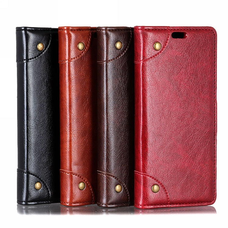 Copper Buckle Nappa Texture Horizontal Flip Leather Case for Motorola MOTO P40, with Holder & Card Slots & Wallet