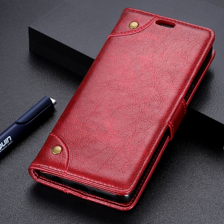 Copper Buckle Nappa Texture Horizontal Flip Leather Case for Motorola MOTO P40, with Holder & Card Slots & Wallet