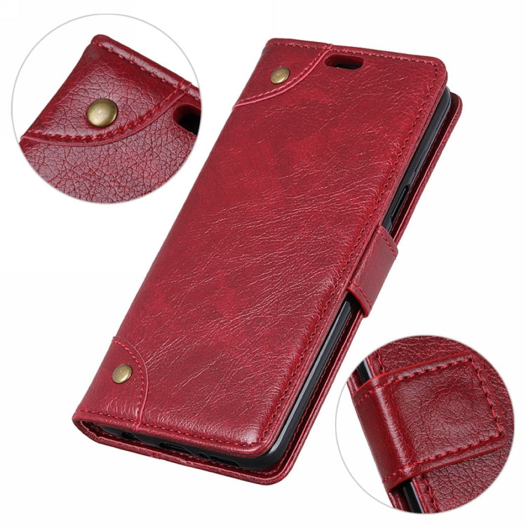 Copper Buckle Nappa Texture Horizontal Flip Leather Case for Motorola MOTO P40, with Holder & Card Slots & Wallet