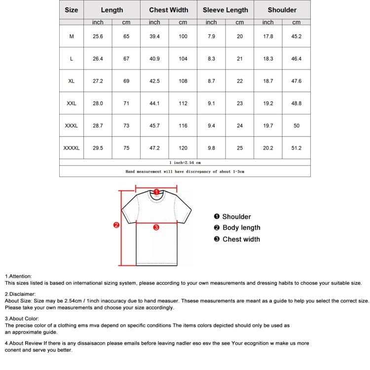 Men Loose Print All-match Short-sleeved T-shirt
