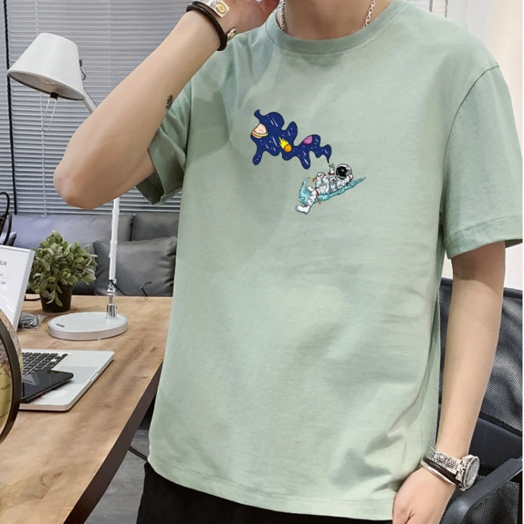 Men Loose Print All-match Short-sleeved T-shirt