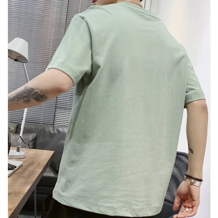 Men Loose Print All-match Short-sleeved T-shirt