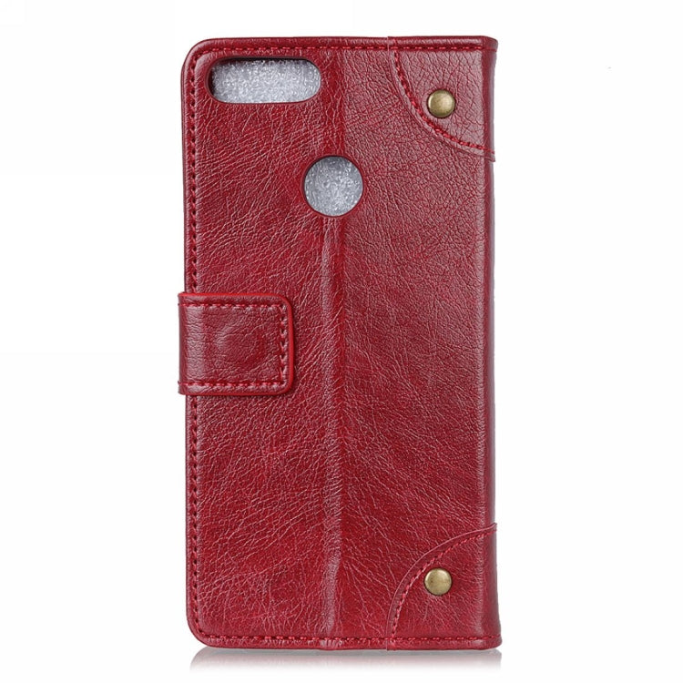 Copper Buckle Nappa Texture Horizontal Flip Leather Case for Huawei Honor View 20, with Holder & Card Slots & Wallet