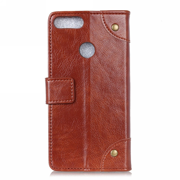 Copper Buckle Nappa Texture Horizontal Flip Leather Case for Huawei Honor View 20, with Holder & Card Slots & Wallet