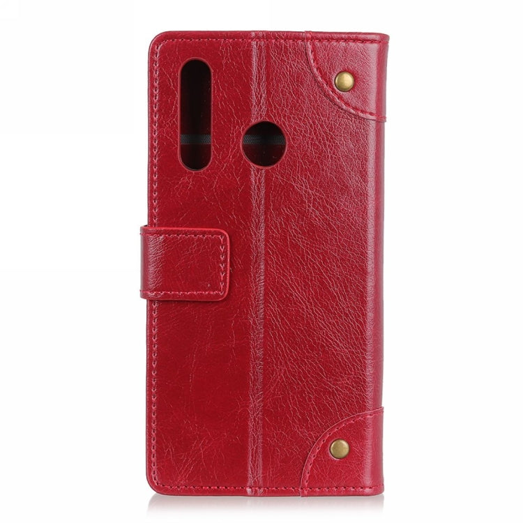 Copper Buckle Nappa Texture Horizontal Flip Leather Case for Huawei P30 Lite, with Holder & Card Slots & Wallet