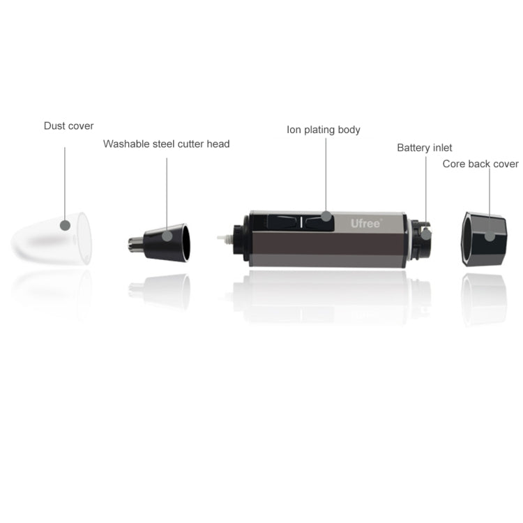 Ufree U-238 2 in 1 Multi-Function Electrical Nose Hair Trimmer (EU Plug)