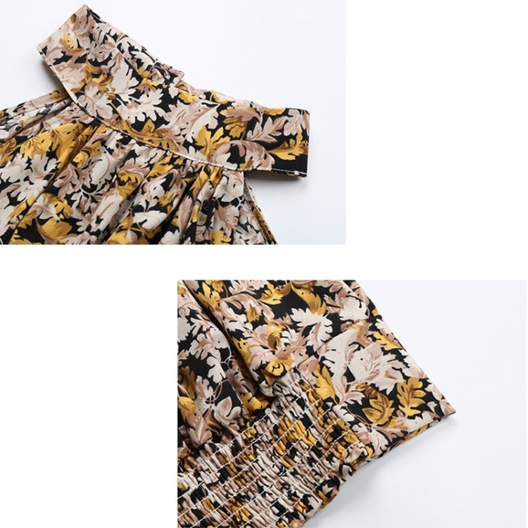 Summer Floral Pattern Strapless Round Neck Halter Short Vest for Ladies
