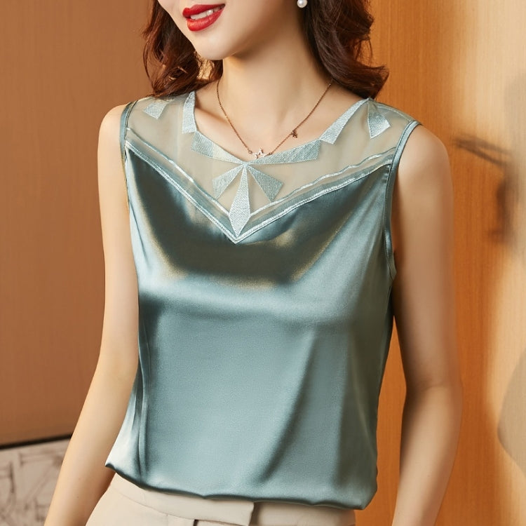 Ladies Summer Splicing Sleeveless Camisole Vest