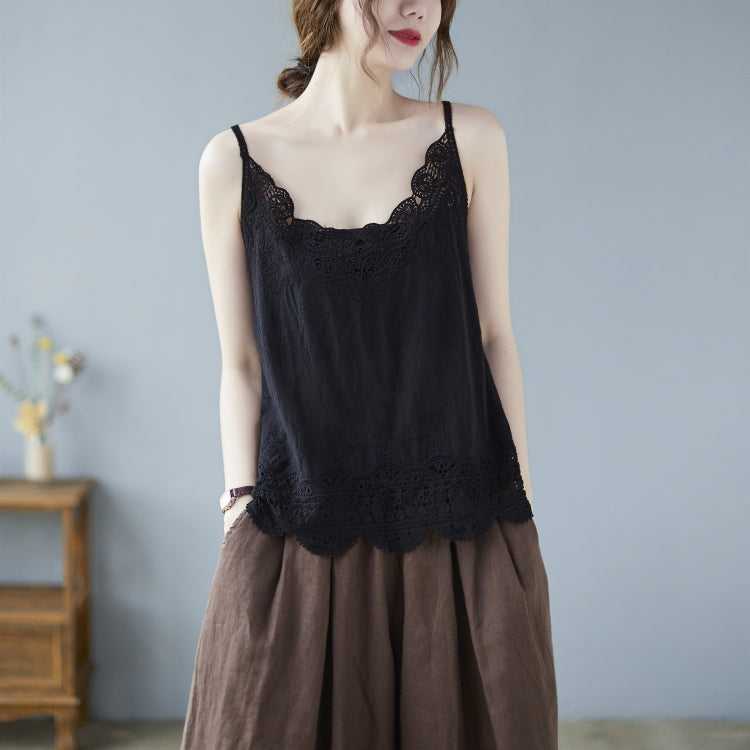 Summer Sleeveless Lace Hollow Camisole Vest