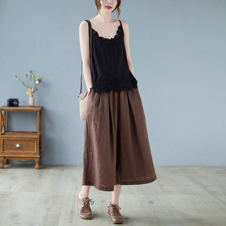 Summer Sleeveless Lace Hollow Camisole Vest