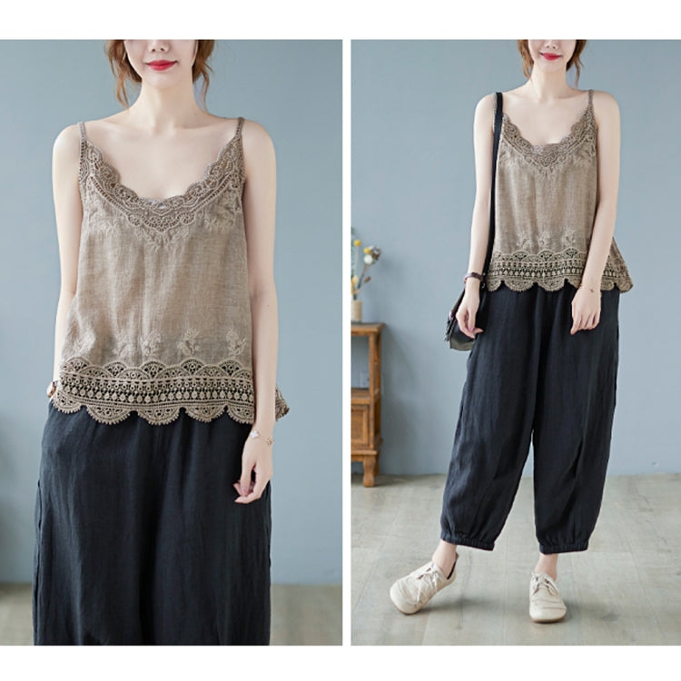 Summer Sleeveless Lace Hollow Camisole Vest