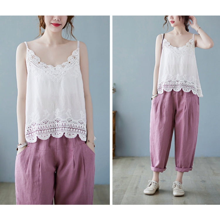 Summer Sleeveless Lace Hollow Camisole Vest