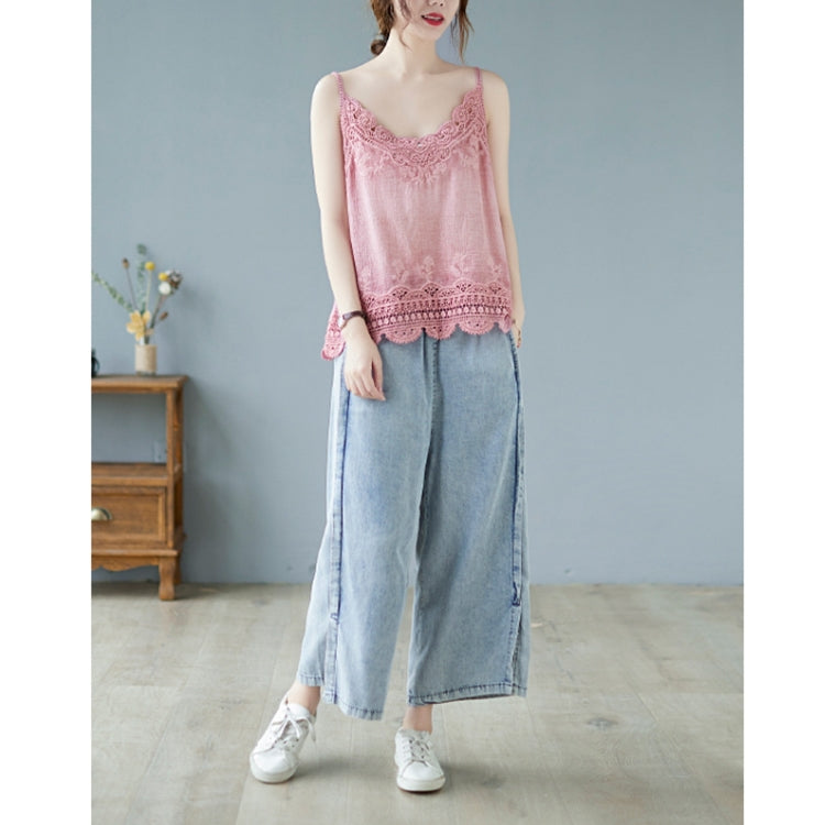 Summer Sleeveless Lace Hollow Camisole Vest