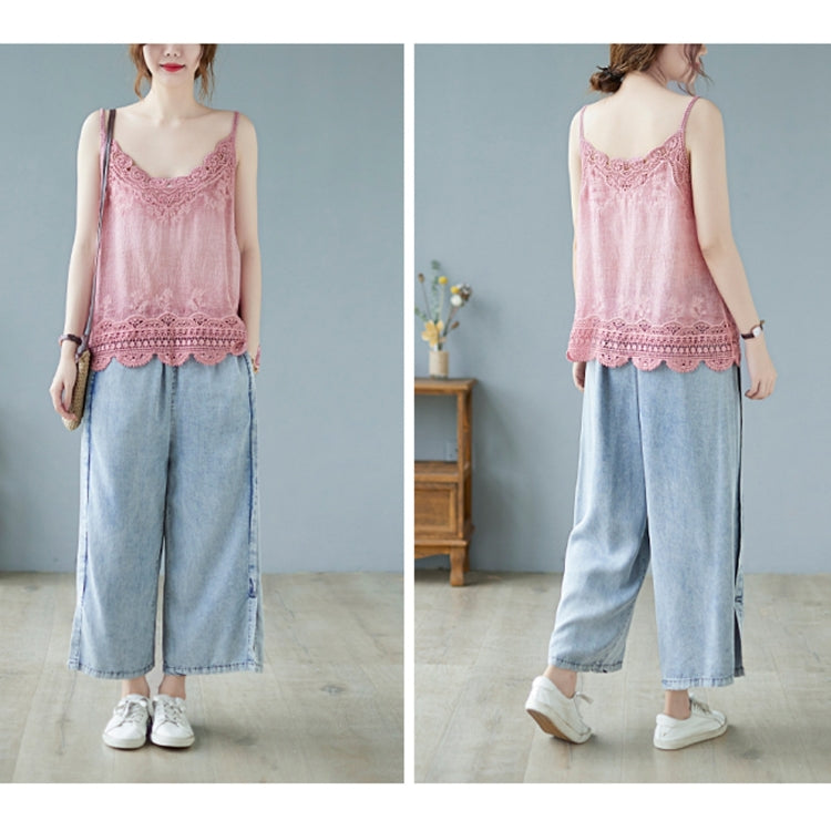 Summer Sleeveless Lace Hollow Camisole Vest
