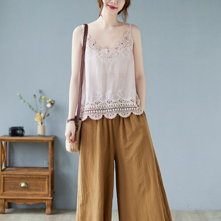 Summer Sleeveless Lace Hollow Camisole Vest