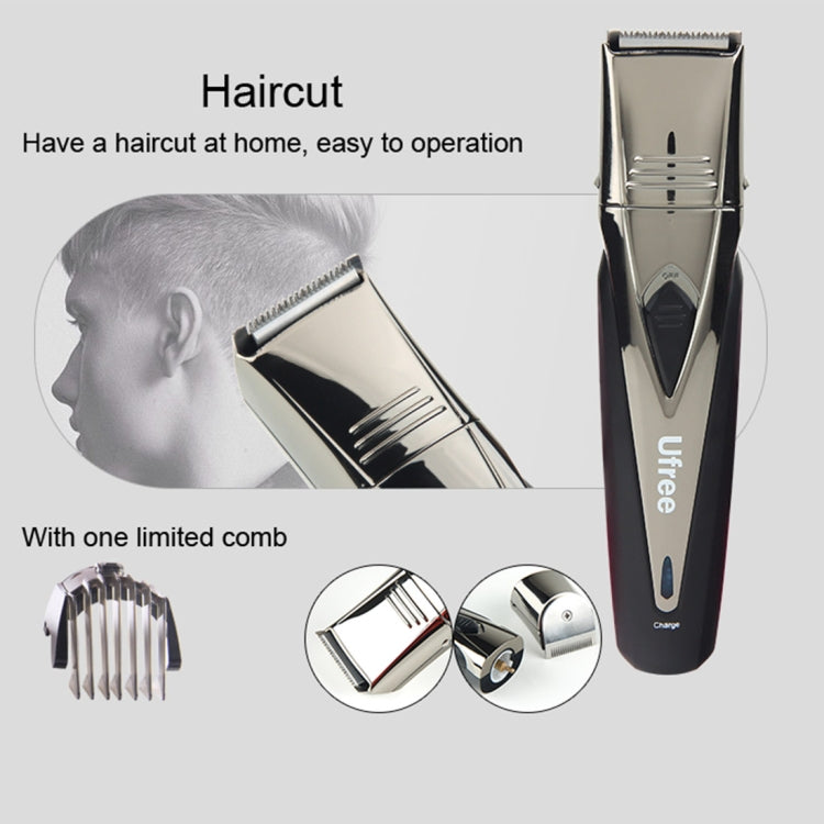 Ufree UF-6168 7 in 1 Grooming Kit Multi-Function Stylist Hair Clipper Nose Hair Trimmer Haircut Shaver ((EU Plug)