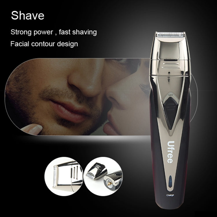 Ufree UF-6168 7 in 1 Grooming Kit Multi-Function Stylist Hair Clipper Nose Hair Trimmer Haircut Shaver ((EU Plug)