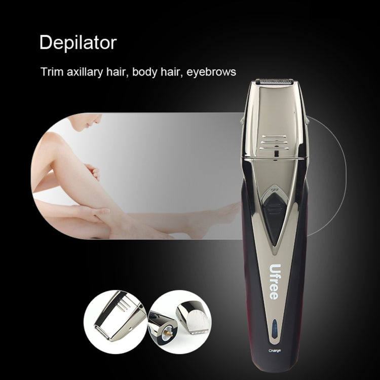 Ufree UF-6168 7 in 1 Grooming Kit Multi-Function Stylist Hair Clipper Nose Hair Trimmer Haircut Shaver ((EU Plug)