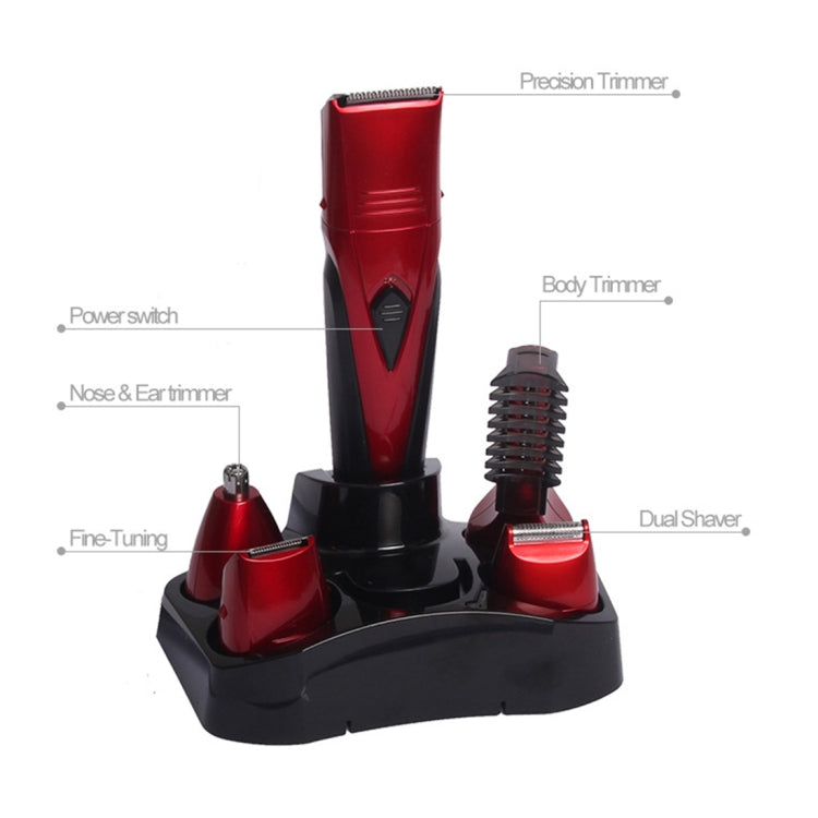 Ufree UF-6168 7 in 1 Grooming Kit Multi-Function Stylist Hair Clipper Nose Hair Trimmer Haircut Shaver ((EU Plug)