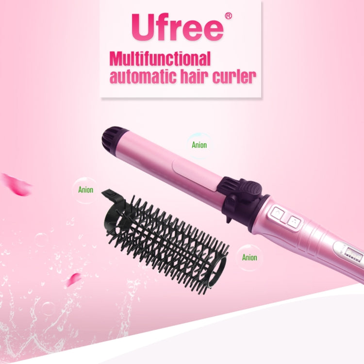 Ufree U-561 110-240V Automatic Rotating Hair Comb Curls and Straight Hair Comb Hairdressing Tools, EU Plug