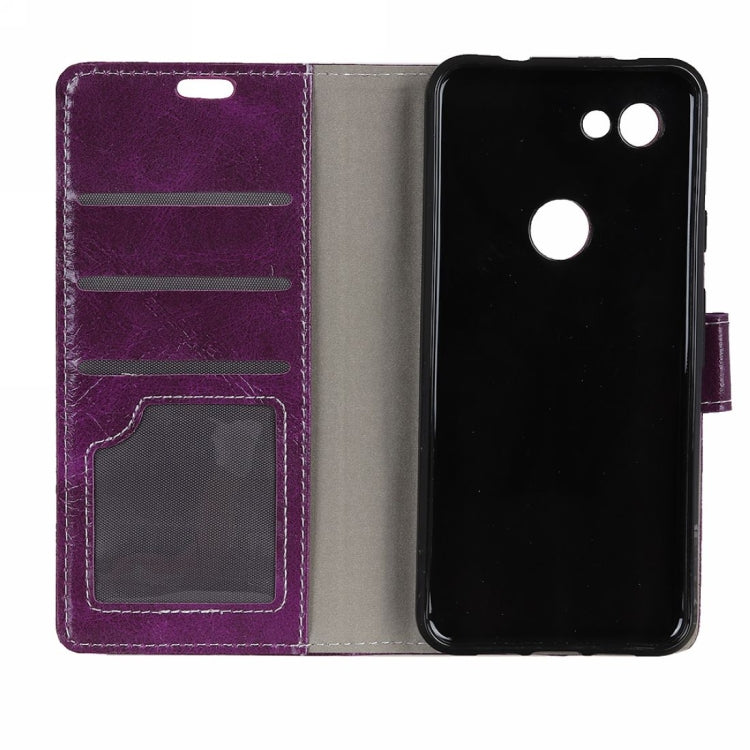 Retro Crazy Horse Texture Horizontal Flip Leather Case For Google Pixel 3 Lite, with Wallet & Holder & Card Slots & Photo Frame