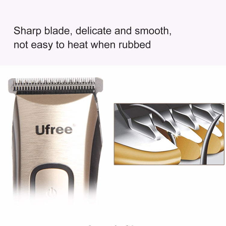 Ufree U-513 Professional Hair Salon Rechargeable Small Hair Clipper Hair Trimmer for Adult, EU Plug