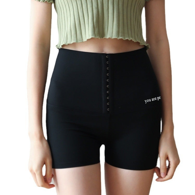 Women High-waisted Abdomen And Hip Three-point Leggings