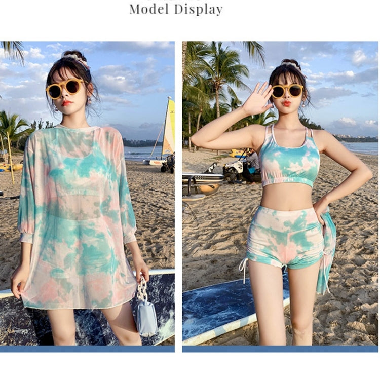 Women Cover Belly Look Thin Swimwear Three-piece Suit