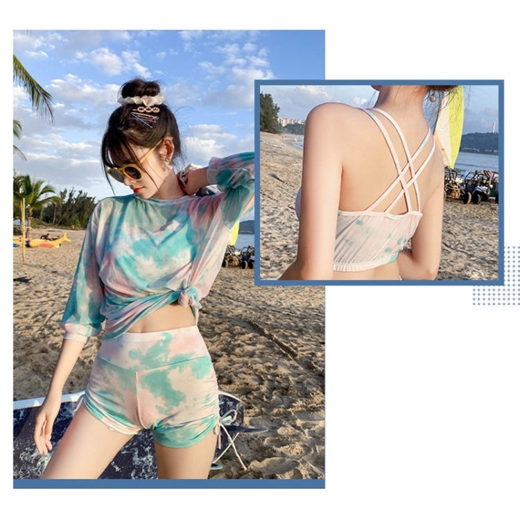 Women Cover Belly Look Thin Swimwear Three-piece Suit