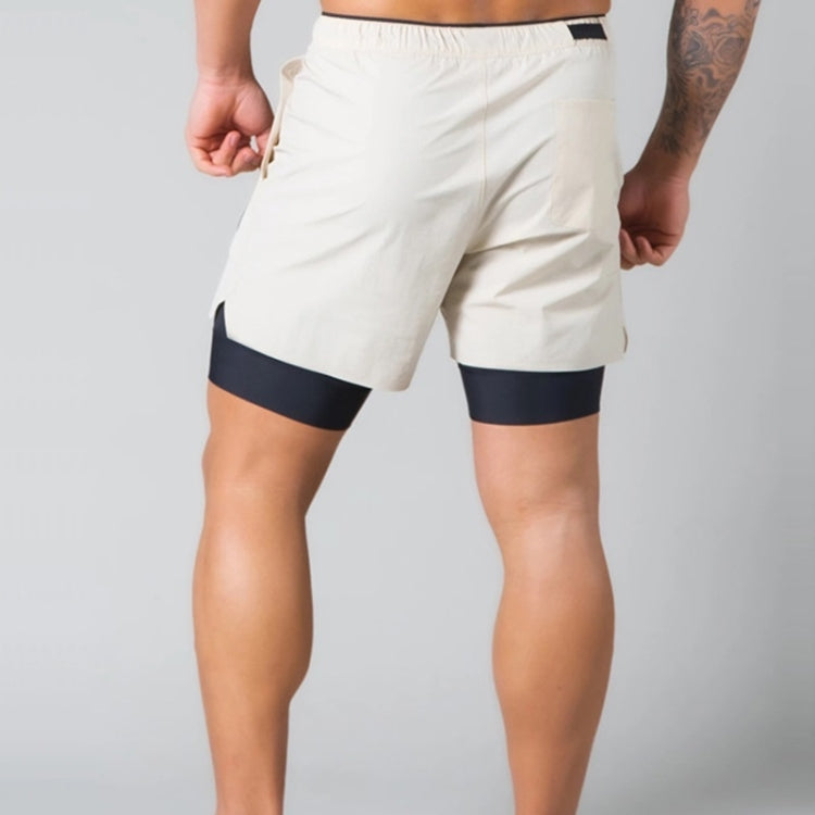 LYFT Loose Double Layer Quick-drying Fitness Shorts For Men