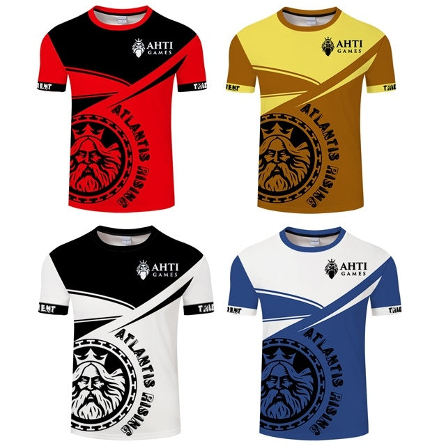 3D Printed Pirate King Pattern Loose Casual Short Sleeve T-Shirt for Men