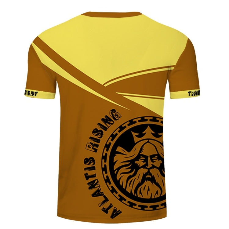 3D Printed Pirate King Pattern Loose Casual Short Sleeve T-Shirt for Men