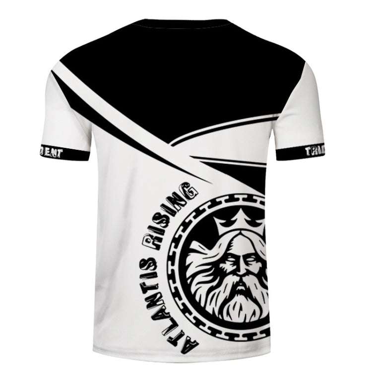3D Printed Pirate King Pattern Loose Casual Short Sleeve T-Shirt for Men