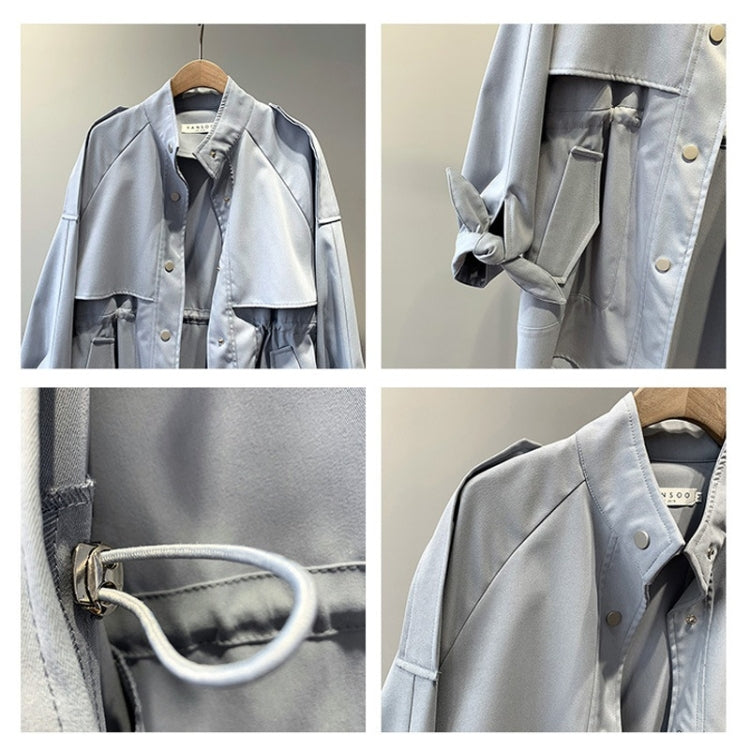 Ladies Fashion Loose Short Casual Windbreaker Jacket