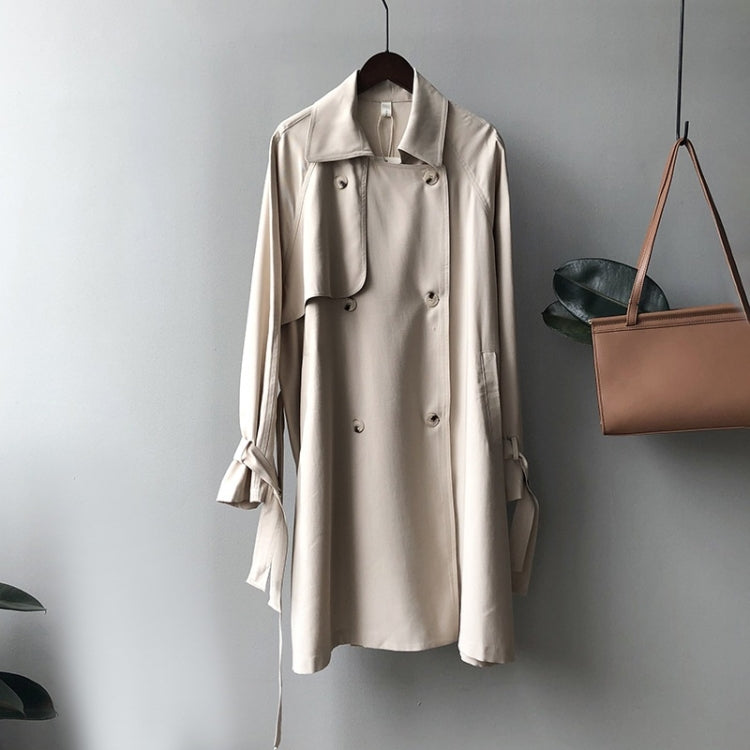 Ladies Mid-length Loose Windbreaker Jacket