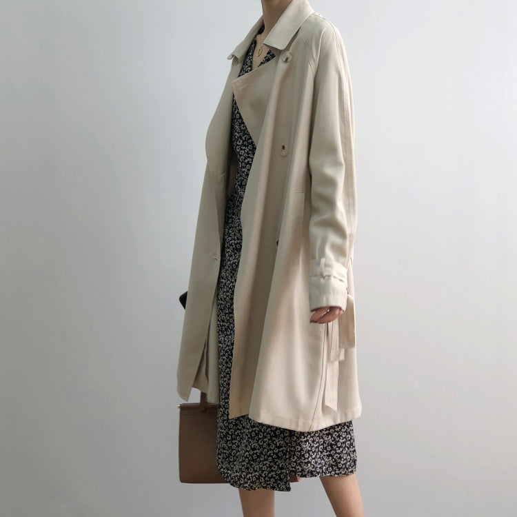 Ladies Mid-length Loose Windbreaker Jacket
