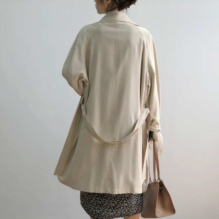Ladies Mid-length Loose Windbreaker Jacket