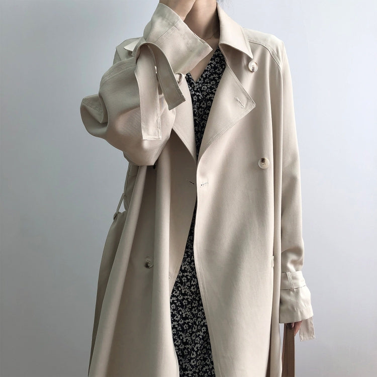 Ladies Mid-length Loose Windbreaker Jacket