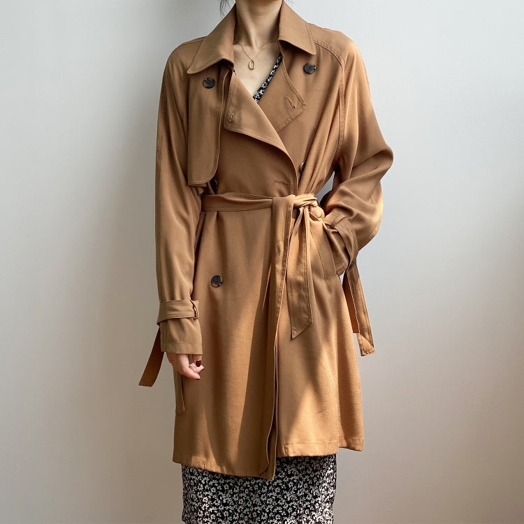Ladies Mid-length Loose Windbreaker Jacket