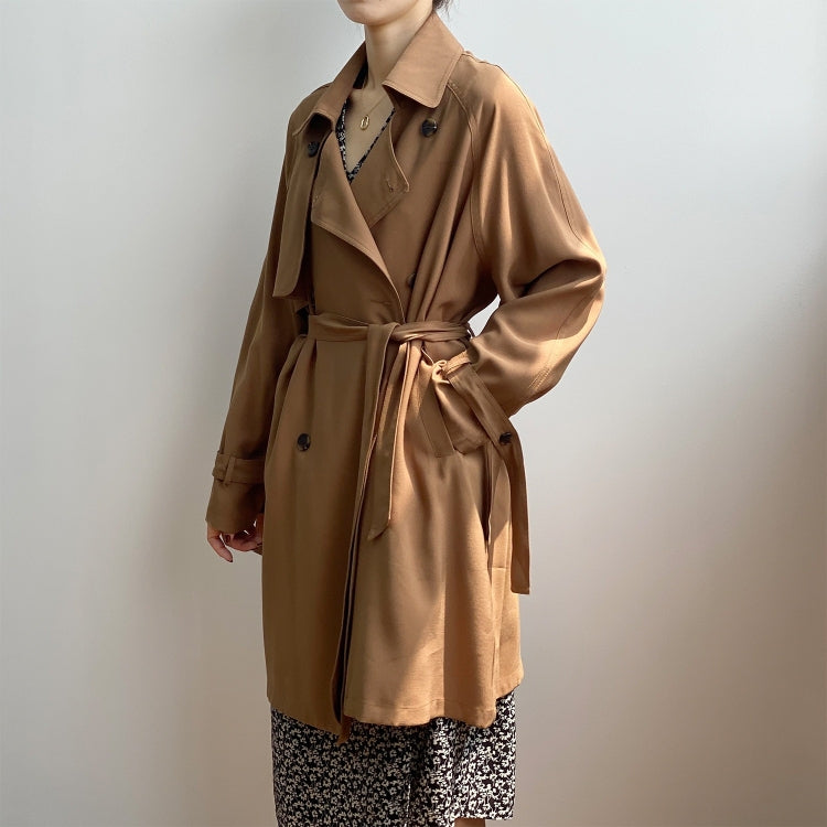Ladies Mid-length Loose Windbreaker Jacket
