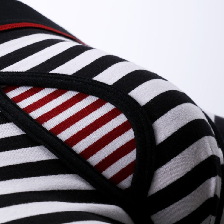 Men Sports Long Strip Texture Flat Angle Underwear