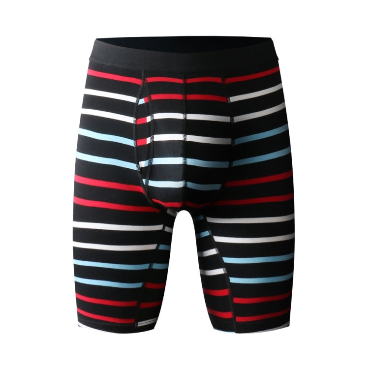 Men Fitness Exercise Lengthened Pure Cotton Sliver Texture Underwear