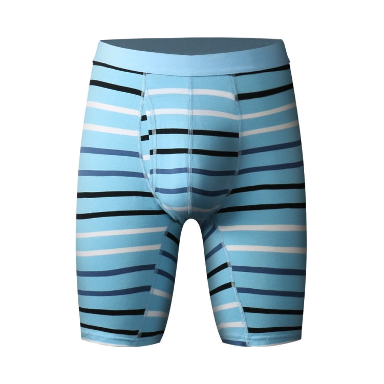 Men Fitness Exercise Lengthened Pure Cotton Sliver Texture Underwear