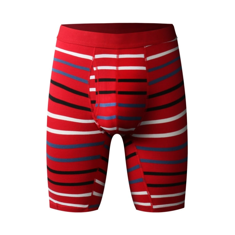 Men Fitness Exercise Lengthened Pure Cotton Sliver Texture Underwear